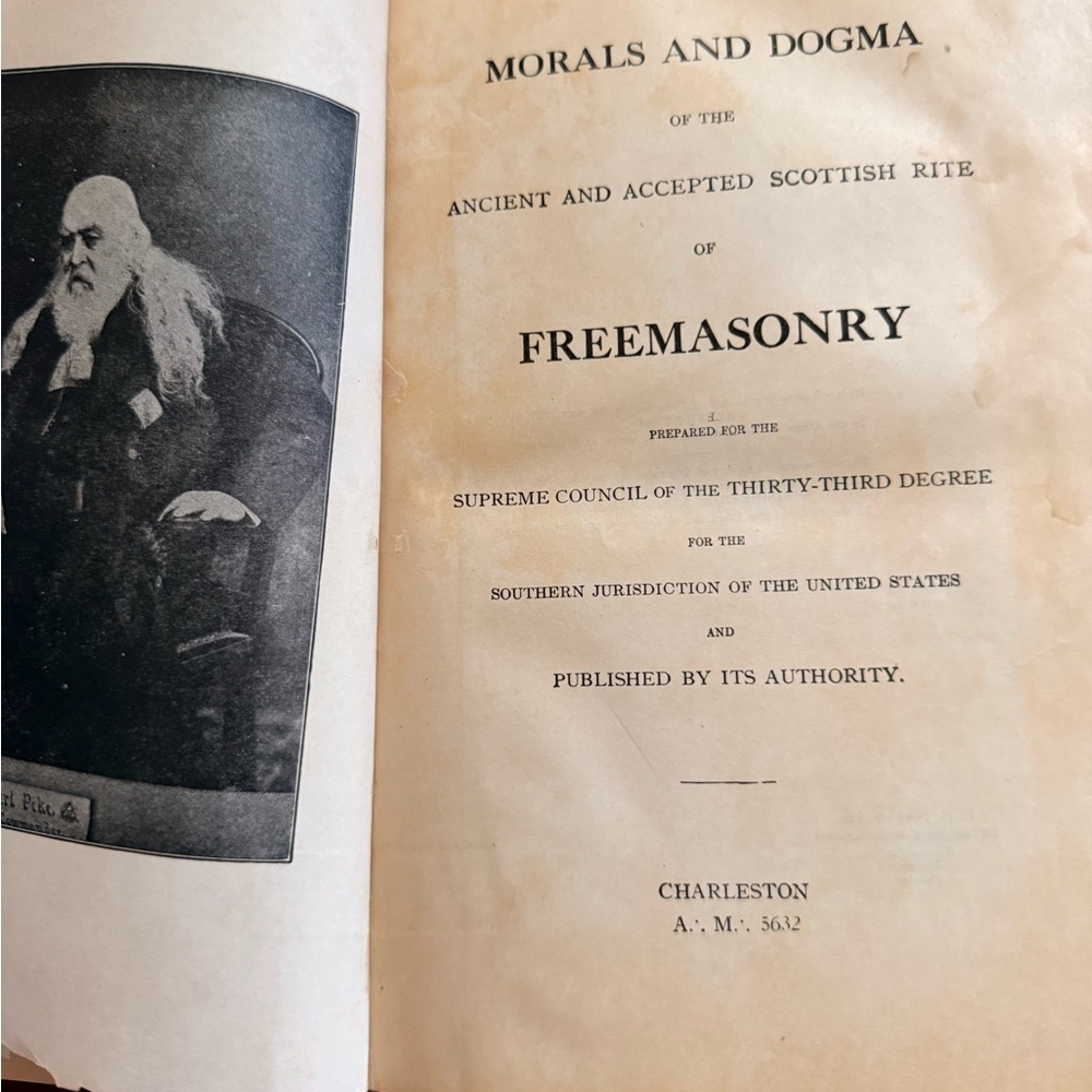 Vintage Book Set Morals & Dogma + American College Fraternities
Décor Pair - Picture 12 of 12
